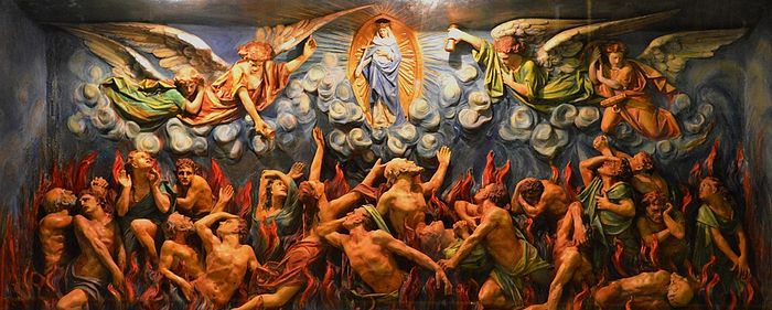 Catholic doctrine of purgatory picture